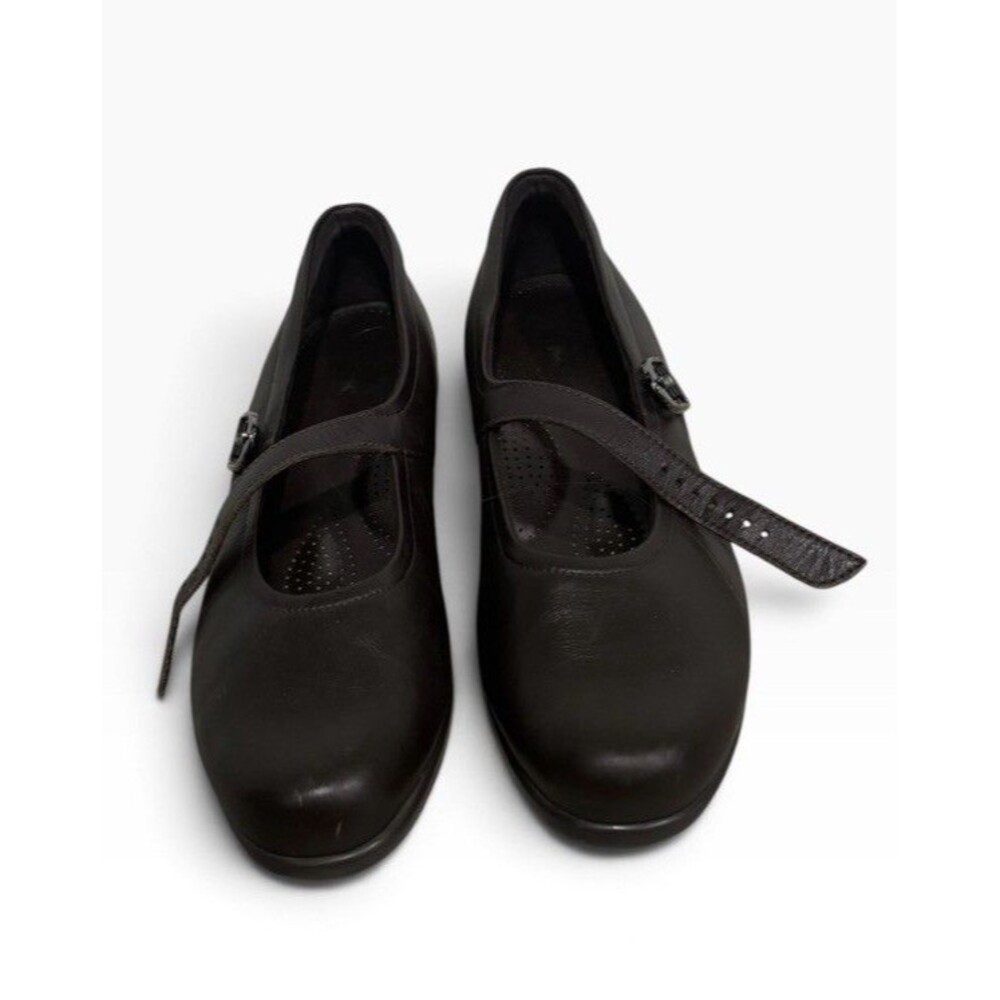 SAS Maria Brown Leather Mary Jane Loafers Women’s Size 8.5 N Narrow USA